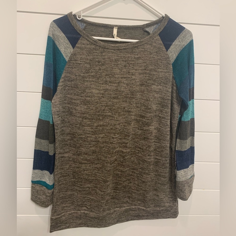 Woman’s Long Sleeve Striped Shirt